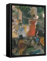 Cafe Concert at Les Ambassadeurs, 1876-77-Edgar Degas-Framed Stretched Canvas