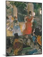 Cafe Concert at Les Ambassadeurs, 1876-77-Edgar Degas-Mounted Giclee Print