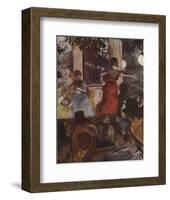 Cafe Concert: At Les Ambassadeurs-Edgar Degas-Framed Premium Edition