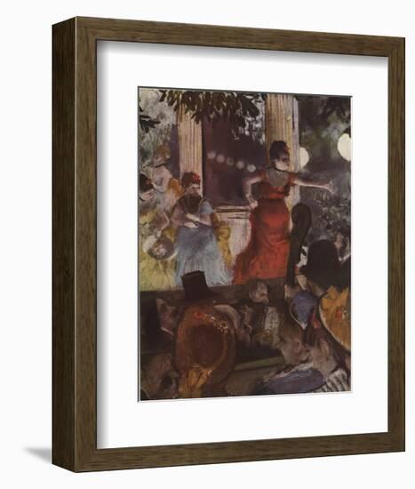 Cafe Concert: At Les Ambassadeurs-Edgar Degas-Framed Premium Edition