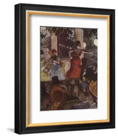Cafe Concert: At Les Ambassadeurs-Edgar Degas-Framed Premium Edition