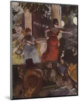 Cafe Concert: At Les Ambassadeurs-Edgar Degas-Mounted Premium Edition