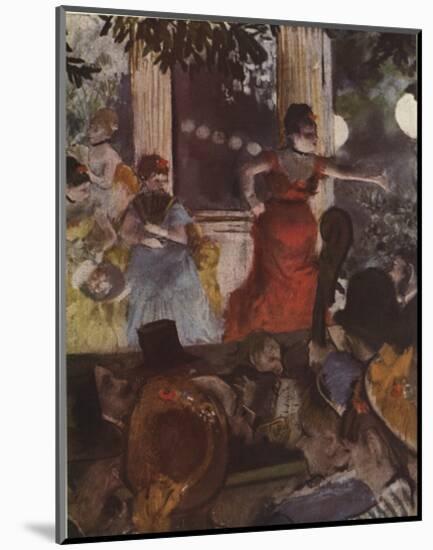 Cafe Concert: At Les Ambassadeurs-Edgar Degas-Mounted Premium Edition