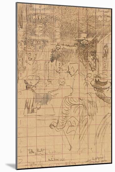 Café Concert at Vernet'S, Dieppe, 1920-Walter Richard Sickert-Mounted Giclee Print