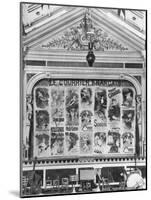 Cafe-Concert 'Les Ambassadeurs', the Stage Curtain with Posters by Jules Cheret (1836-1932)…-H. Mairet-Mounted Photographic Print