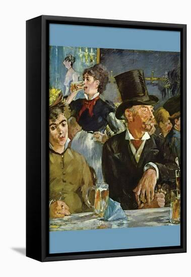 Cafe Concert-Edouard Manet-Framed Stretched Canvas