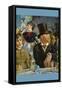 Cafe Concert-Edouard Manet-Framed Stretched Canvas