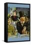 Cafe Concert-Edouard Manet-Framed Stretched Canvas