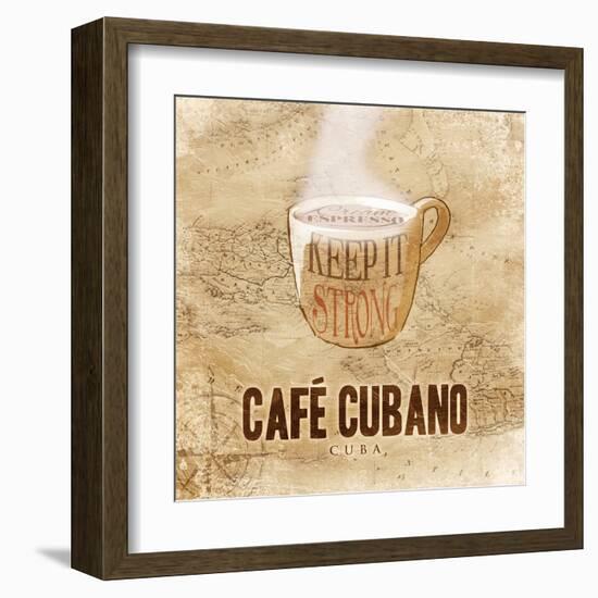 Cafe Cubano-OnRei-Framed Art Print