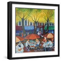 Cafe culture, 2015-Lisa Graa Jensen-Framed Giclee Print