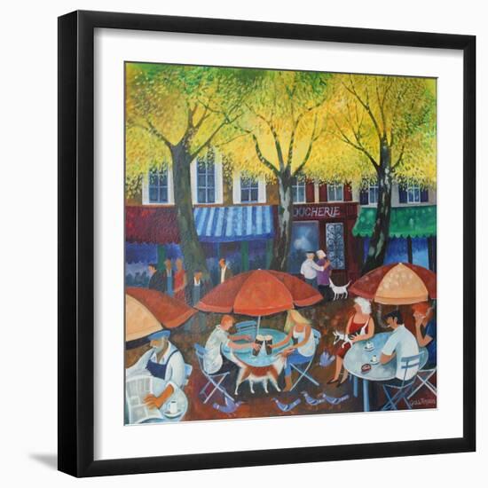 Cafe culture, 2015-Lisa Graa Jensen-Framed Giclee Print