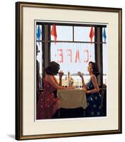 Café Days-Jack Vettriano-Framed Art Print
