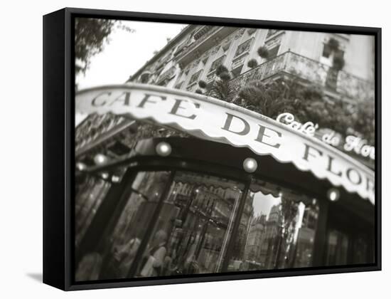 Cafe De Flore, Boulevard St. Germain, Paris, France-Jon Arnold-Framed Stretched Canvas