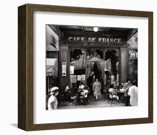 Café de France-Willy Ronis-Framed Art Print