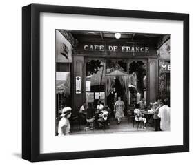 Café de France-Willy Ronis-Framed Art Print