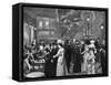 Cafe de La Paix, Paris-Paris La Nuit-Framed Stretched Canvas