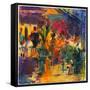 Cafe De La Place, St Paul De Vence-Peter Graham-Framed Stretched Canvas