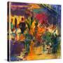 Cafe De La Place, St Paul De Vence-Peter Graham-Stretched Canvas