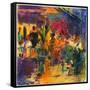 Cafe De La Place, St Paul De Vence-Peter Graham-Framed Stretched Canvas