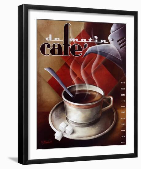 Cafe de Matin-Michael L^ Kungl-Framed Art Print