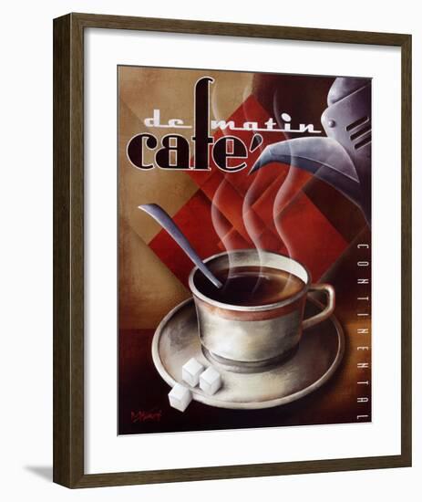 Cafe de Matin-Michael L^ Kungl-Framed Art Print