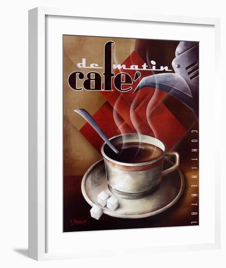 Cafe de Matin-Michael L^ Kungl-Framed Art Print