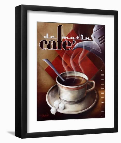 Cafe de Matin-Michael L^ Kungl-Framed Art Print