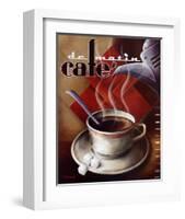 Cafe de Matin-Michael L^ Kungl-Framed Art Print