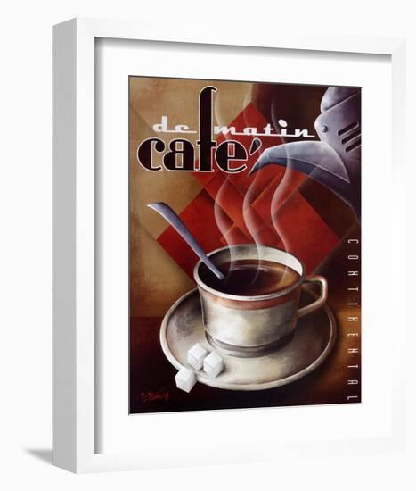 Cafe de Matin-Michael L^ Kungl-Framed Art Print