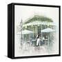 Café De Paris Afternoon-Jurgen Gottschlag-Framed Stretched Canvas