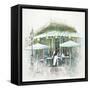 Café De Paris Afternoon-Jurgen Gottschlag-Framed Stretched Canvas