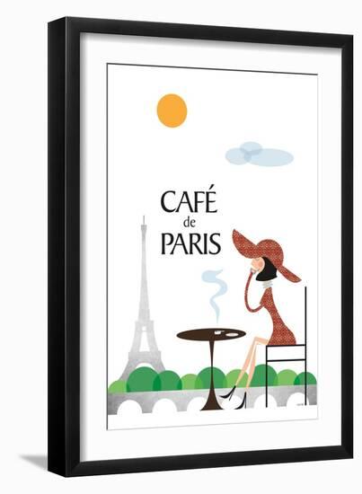 Cafe de Paris-Tomas Design-Framed Art Print