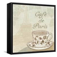 Cafe de Paris-Erin Clark-Framed Stretched Canvas