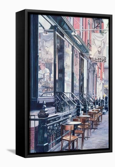 Cafe Della Pace, East 7th Street, New York City, 1991-Anthony Butera-Framed Stretched Canvas