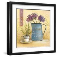 Cafe Des Fleurs-Angela Staehling-Framed Art Print