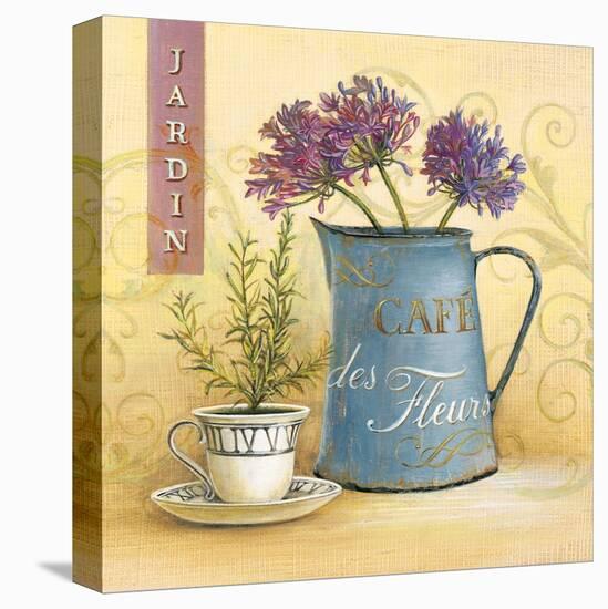 Cafe Des Fleurs-Angela Staehling-Stretched Canvas