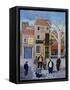 Cafe Du Centre-Margaret Loxton-Framed Stretched Canvas