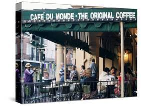 Cafe Du Monde, New Orleans, Louisiana, USA-Charles Bowman-Stretched Canvas