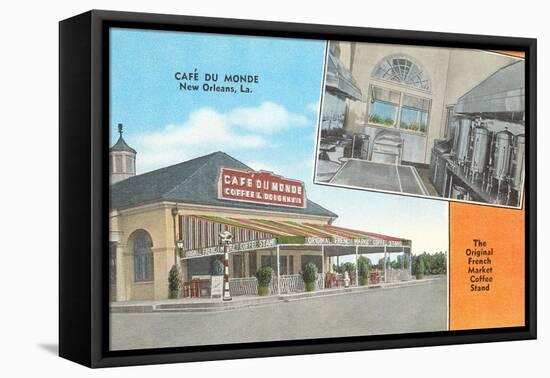 Cafe du Monde, New Orleans, Louisiana-null-Framed Stretched Canvas