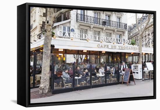 Cafe Du Trocadero, Trocadero, Paris, Ile De France, France, Europe-Markus Lange-Framed Stretched Canvas
