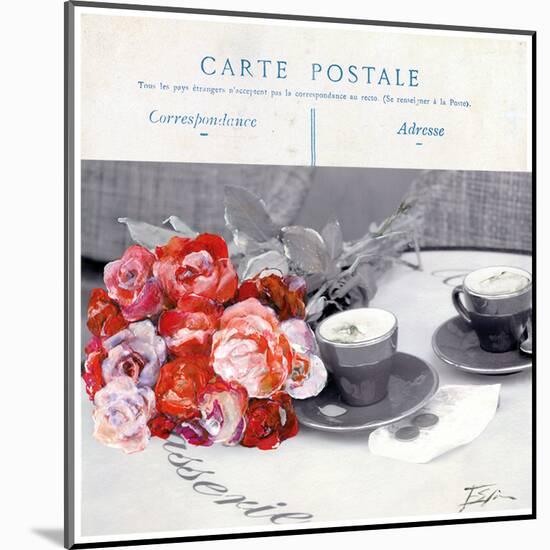 Cafe Fleur-Lizie-Mounted Art Print