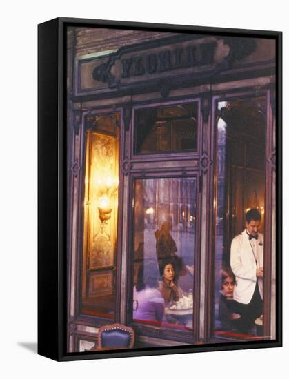 Cafe Florian, St. Mark's Square, Venice, Veneto, Italy-Bruno Barbier-Framed Stretched Canvas