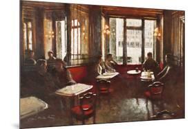 Cafe Florian, Venice-Clive McCartney-Mounted Giclee Print