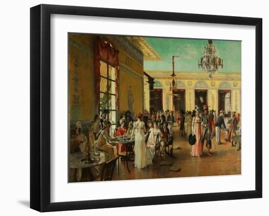 Café Frascati, 1893-François Flameng-Framed Giclee Print