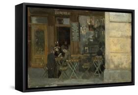 Cafe in Dieppe, C. 1884-5-Walter Richard Sickert-Framed Stretched Canvas