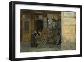 Cafe in Dieppe, C. 1884-5-Walter Richard Sickert-Framed Giclee Print