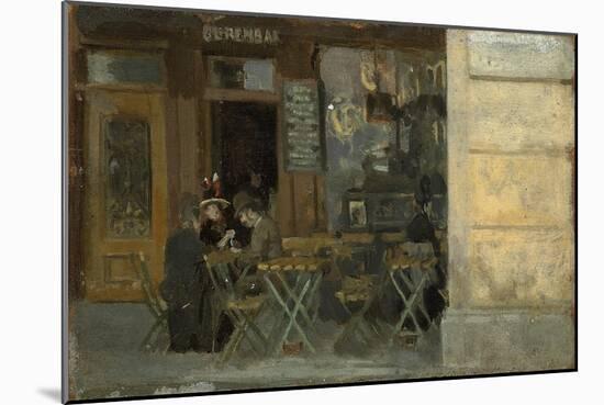 Cafe in Dieppe, C. 1884-5-Walter Richard Sickert-Mounted Giclee Print