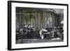 Cafe in Esplanadi Park, Helsinki, Finland, 2011-Sheldon Marshall-Framed Photographic Print