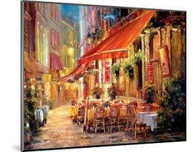 Café in Light-Haixia Liu-Mounted Art Print