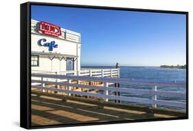 Cafe in Malibu Pier, Los Angeles, USA-Fran?oise Gaujour-Framed Stretched Canvas
